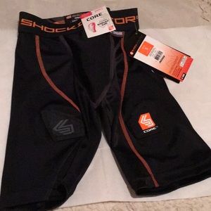 Shock Dr. Boys S, core comp hockey short w/ cup